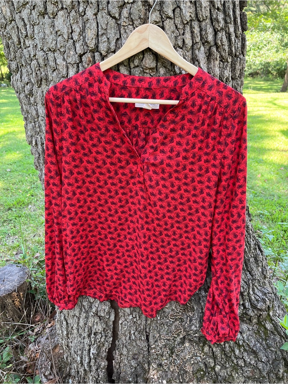 ⭐️Treasure & Bond Henley Neck Blouse in size M